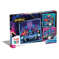 Clementoni - Puzzle 3in1 Batwheels