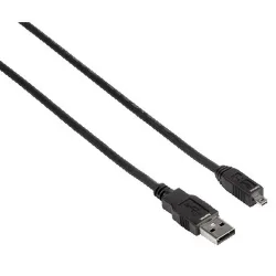 Hama -  Kabel USB A-USB Mini B8 Schwarz 1,8 m, One Size