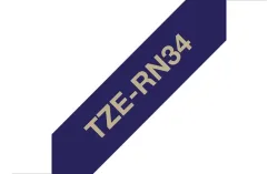 PTOUCH Band, laminiert gold/blau TZe-RN34 PT-DV600VP 12 mm