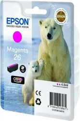 Epson E26m Druckerpatronen ma - Epson No. 26 m, C13T26134010 für z.B. Epson Expression Premium XP -510, Epson Expression Premium XP -520