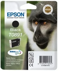 Epson E891bk Druckerpatronen bk - Epson T0891 bk, C13T08914011 für z.B. Epson Stylus SX 210, Epson Stylus Office BX 300 F, Epson Stylus S 20
