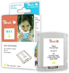 Peach HP 11 y Druckerpatrone ye ersetzt HP No. 11 y, C4838A für z.B. HP OfficeJet 9120, HP Business InkJet 1000, HP Business InkJet 1100, HP CP 1700