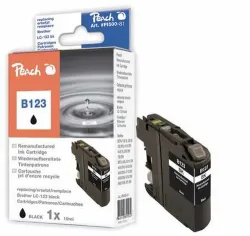 Peach B123 BK Druckerpatrone XL bk ersetzt Brother LC-123BK für z.B. Brother MFCJ 6720 DW, Brother MFCJ 6520 DW, Brother MFCJ 4410 DW
