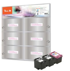 Peach Spar Pack Plus Druckköpfe kompatibel zu HP No. 901XL black, CC654AE,  No. 901 color, CC656AE