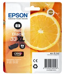 Epson E33 Druckerpatronen XL bkph - Epson T3361, No. 33XL phbk, C13T33614010 für z.B. Epson Expression Premium XP -530