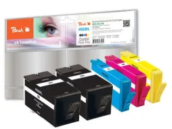 Peach HP 920 XL 5 Druckerpatronen XL (2*bk, c/m/y) ersetzt HP No. 920XL, C2N92AE für z.B. HP OfficeJet 6500 A Plus, HP OfficeJet 6000