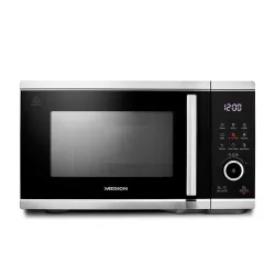 MEDION LIFE Mikrowelle mit Heißluft- fritteusen- funktion  MD 11499, 3in1 Mikrowelle, 25 L Garinnenraum, 900 W Mikrowellenleistung, 9 Automatikprogramme