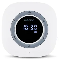 MEDION LIFE S66884 Duschradio, LED-Display, UKW-Radio, IPX6 Schutz, Bluetooth® 5.0, 30 W Ausgangsleistung (3 W RMS)