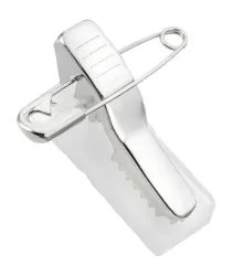 Peach Clipp mit Befestigungsnadel und selbstklebendem Pad, PP511, 100 Stück