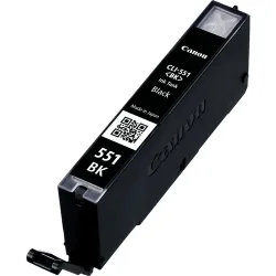 Canon C551XLBK Druckerpatronen bkph - Canon CLI-551XLBK, 6443B001 für z.B. Canon Pixma IP 7200, Canon Pixma MX 925, Canon Pixma IP 7250