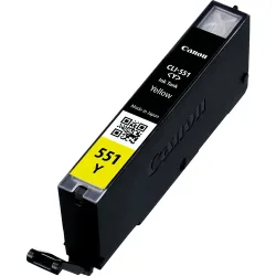 Canon C551XLY Druckerpatronen ye - Canon CLI-551XLY, 6446B001 für z.B. Canon Pixma IP 7200, Canon Pixma MX 925, Canon Pixma IP 7250