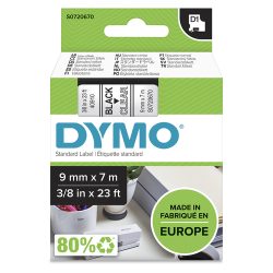 Schriftband DYMO D1 40910 Bandfarbe: Transparent Schriftfarbe:Schwarz 9 mm 7 m