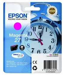 Epson E27 Druckerpatronen ma - Epson T2703, No. 27 m, C13T27034010 für z.B. Epson WorkForce WF -3600, Epson WorkForce WF -3620 DWF