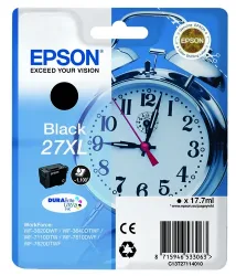 Epson E27 Druckerpatronen XL bk - Epson T2711, No. 27XL bk, C13T27114010 für z.B. Epson WorkForce WF -3600, Epson WorkForce WF -3620 DWF
