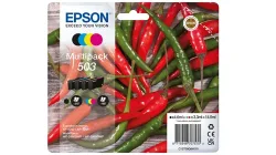 Epson E503 Druckerpatronen (bk, c, m, y) - Epson No. 503, T09Q640 für z.B. Epson Expression Home XP -5200, Epson Expression Home XP -5205