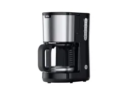 Braun KF 1500 BK Kaffeemaschine Schwarz, Edelstahl Fassungsvermögen Tassen=10 Glaskanne