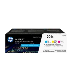 HP Toner Tri-Pack 201X CMY CF253XM CLJ Pro M252/MFP277 2300 S.