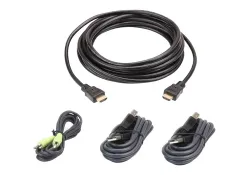 ATEN 2L-7D03UHX4 USB HDMI Secure KVM - Tastatur- / Video- / Maus- / Audio- / USB-Kabelkit