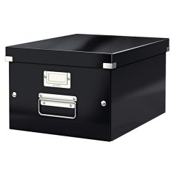 Leitz, Leitz Aufbewahrungsbox 6044 Click & Store Schwarz (B x H x T) 281 x 200 x 370 mm 1 St.