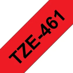 PTOUCH, PTOUCH Band, laminiert schwarz/rot TZe-461 PT-3600 36 mm