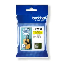 Brother B421XLY Druckerpatronen XL y - Brother LC-421XLY für z.B. Brother MFCJ 1010 DW, Brother DCPJ 1050 DW, Brother DCPJ 1140 DW
