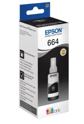 Epson E664BK Druckerpatronen bk - Epson No. 664BK, C13T774140 für z.B. Epson L 355, Epson EcoTank ET -14000, Epson EcoTank ET -2500, Epson L 100
