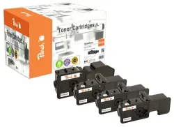 Peach K5230 4 Toner (bk, c/m/y) ersetzt Kyocera TK-5230 für z.B. Kyocera ECOSYS M 5521 cdn, Kyocera ECOSYS M 5521 cdw, Kyocera ECOSYS P 5021