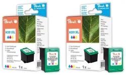 Peach HP 351 XL 2 Druckköpfe XL 2*col ersetzt HP No. 351XL*2, CB338EE*2 für z.B. HP DeskJet D 4200, HP DeskJet D 4260, HP DeskJet D 4300