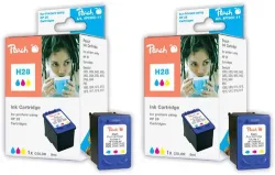Peach HP 28 2 Druckköpfe 2*col ersetzt HP No. 28*2, C8728AE*2 für z.B. HP DeskJet 3300, HP DeskJet 3320, HP DeskJet 3320 V, HP DeskJet 3322
