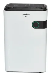 MEDION Smarter Luftentfeuchter DH30S (MD12044), Steuerung per App, Leistung max. 280W, Volumen Wassertank ca. 5L, 2 Geschwindigkeitsstufen, Touch-Bedienung