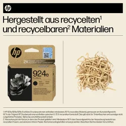 HP H924ebk Druckerpatronen XL bk - HP No. 924e bk, 4K0V0NE für z.B. HP OfficeJet Pro 8120 e, HP OfficeJet Pro 8120, HP OfficeJet Pro 8122 e