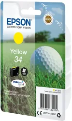 Epson E34 Druckerpatronen ye - Epson T3464, No. 34 y, C13T34644010 für z.B. Epson WorkForce Pro WF -3700, Epson WorkForce Pro WF -3720 DW