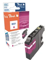 Peach B221 M Druckerpatrone ma ersetzt Brother LC-221M für z.B. Brother DCPJ 562 DW, Brother MFCJ 880 DW, Brother MFCJ 480 DW, Brother MFCJ 1100
