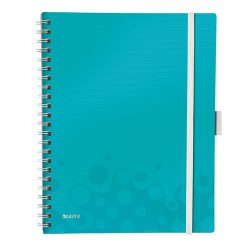 Leitz 46450051 Notizbuch Blau, Metallisch A4 80 Blätter
