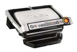 Tefal Gc712D Optigrill+ - Kontaktgrill (Schwarz/gebürsteter Edelstahl)