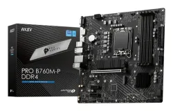 MSI - MB  PRO B760M P DDR4 (B760,S1700,mATX,Intel), Schwarz