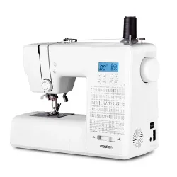MEDION LIFE Digitale Nähmaschine SD36 (MD11881) weiß, einstellbare Stichlänge und Stichbreite, 270 Stichmuster, Integriertes Zubehörfach, 36 Watt Motorleistung
