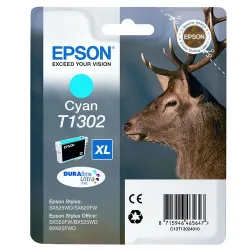 Epson E130 Druckerpatronen XL cy - Epson T1302 c, C13T13024010 für z.B. Epson Stylus SX 525 WD, Epson Stylus Office B 42 WD, Epson Stylus SX 535 WD