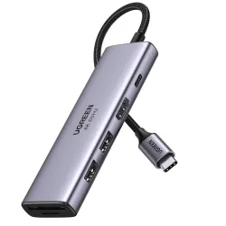UGREEN USB-C Hub 6-in-1, 100W 60384 2xUSB 3.2 Gen1,HDMI,SD,TF,PD