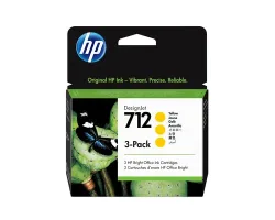 HP Tintenpatrone 712 yellow 3ED79A DesignJet T230/250/630 3 St&uuml;ck
