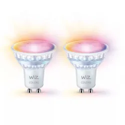 WiZ 8720169076723 LED EEK F (A - G) GU10 Reflektor 4.7 W Warmweiß bis Kaltweiß, RGBW 2 St.