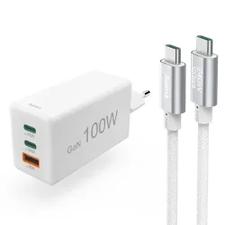 HAMA 200027 Ladegerät Universal 100 W, Weiss