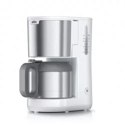 Braun KF 1505 WH Kaffeemaschine Edelstahl, Weiß