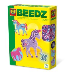 SES Creative ® Bügelperlenset - Einhorn Glow in the Dark