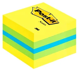 POST-IT W&uuml;rfel Mini Lemon 51x51mm 2051-L 3-farbig ass./400 Blatt