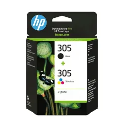 HP, HP Tintenpatrone 305 BK/color 6ZD17AE DeskJet 2300/2700 2-Pack