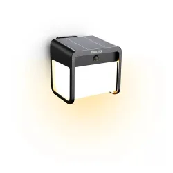 Solarlampe Philips Schwarz Kunststoff 13.2 cm 13.2 cm - LED - Lichtfarbe: Warmweiss - Solarlampe- LED Energiesparlampe