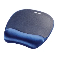 Fellowes Handgelenkauflage mit Mauspad Memory Foam Blau