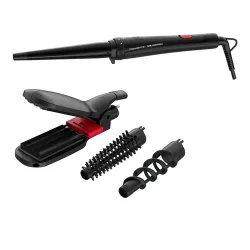 Rowenta x Karl Lagerfeld Infinite Looks Multistyler CF422LF0 – Hairstyler/Multistyler – schwarz / rot