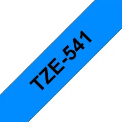 PTOUCH Band, laminiert schwarz/blau TZe-541 PT-2450DX 18 mm